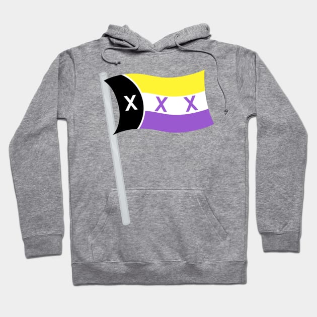 L'Manberg Pride - Non-Binary Hoodie by WhiteRabbitWeirdo